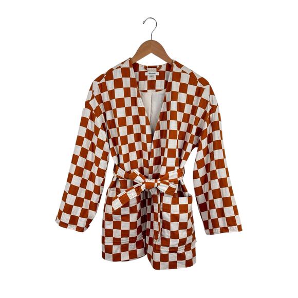 Madewell Checkerboard Wrap Jacket - Picture 2 of 8